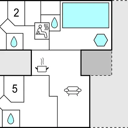 Nice Home In Blavand With Sauna *